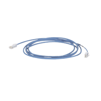 Cable de Parcheo TX6, UTP Cat6, Diámetro Reducido (28AWG), Color Azul, 43ft