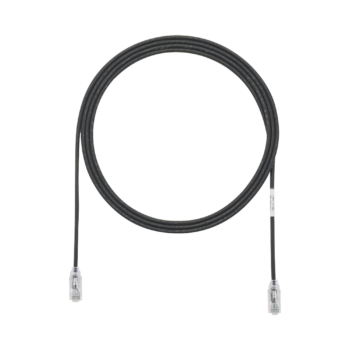 Cable de Parcheo TX6, UTP Cat6, Diámetro Reducido (28AWG), Color Negro, 4ft