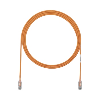 Cable de Parcheo TX6, UTP Cat6, Diámetro Reducido (28AWG), Color Naranja, 5ft