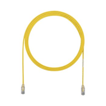 Cable de Parcheo TX6, UTP Cat6, Diámetro Reducido (28AWG), Color Amarillo, 5ft