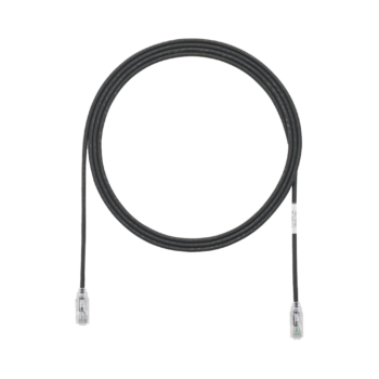 Cable de Parcheo TX6, UTP Cat6, Diámetro Reducido (28AWG), Color Negro, 6ft