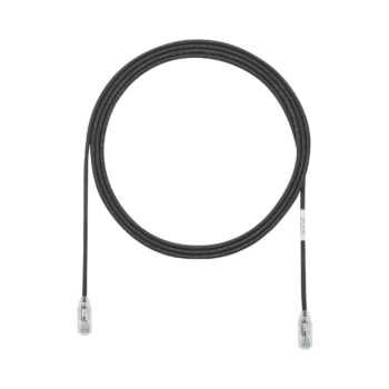 Cable de Parcheo TX6, UTP Cat6, Diámetro Reducido (28AWG), Color Negro, 7ft