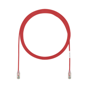 Cable de Parcheo TX6, UTP Cat6, Diámetro Reducido (28AWG), Color Rojo, 7ft