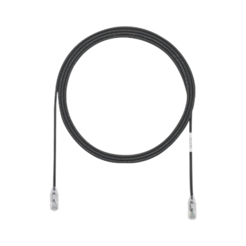 Cable de Parcheo TX6, UTP Cat6, Diámetro Reducido (28AWG), Color Negro, 8 ft