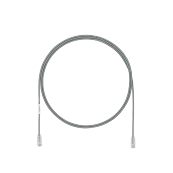Cable de Parcheo UTP Cat6A, CM/LSZH, Diámetro Reducido (28AWG), Color Gris, 15ft