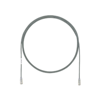 Cable de Parcheo UTP Cat6A, CM/LSZH, Diámetro Reducido (28AWG), Color Gris, 1 ft