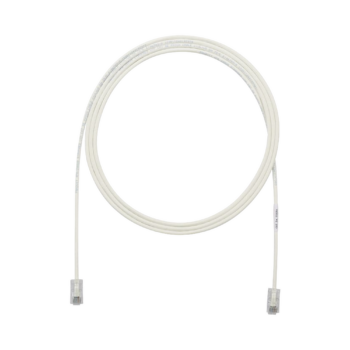 Cable de Parcheo UTP Cat6A, CM/LSZH, Diámetro Reducido (28AWG), Color Blanco Mate, 30 ft