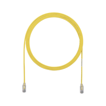 Cable de Parcheo UTP Cat6A, CM/LSZH, Diámetro Reducido (28AWG), Color Amarillo, 30ft