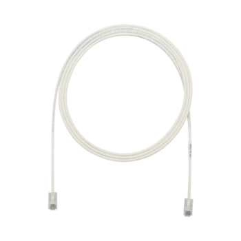 Cable de Parcheo UTP Cat6A, CM/LSZH, Diámetro Reducido (28AWG), Color Blanco Mate, 7ft