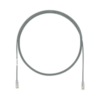 Cable de Parcheo UTP Cat6A, CM/LSZH, Diámetro Reducido (28AWG), Color Gris, 7ft