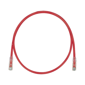Cable de Parcheo TX6, UTP Cat6, 24 AWG, CM, Color Rojo, 100ft