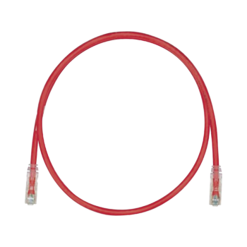 Cable de Parcheo TX6, UTP Cat6, 24 AWG, CM, Color Rojo, 5ft