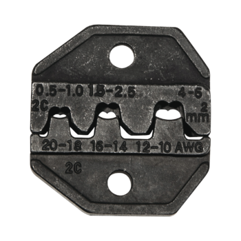 Matriz Ponchadora, Terminales  sin Aislamiento o de Cilindro Abierto, 10-20 AWG. Compatible con Pinza Ponchadora VDV200-010