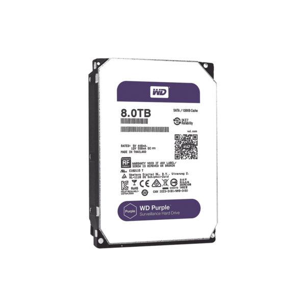 Disco duro WD de 8TB / 7200RPM / Optimizado para Videovigilancia