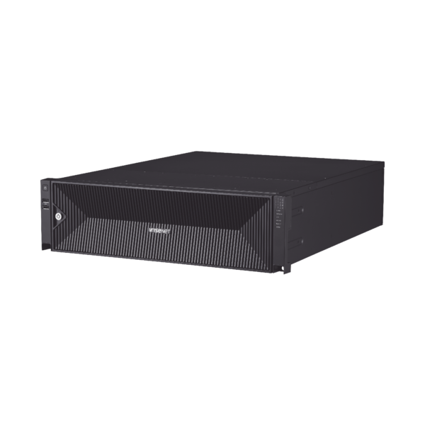 NVR de 64 canales / Soporta grabación hasta 32 MP / H.265 & Wisestream / Procesamiento 400 Mbps / 3 Puertos de Red / Raid 5-6 / 48TB incluidos