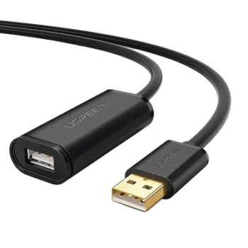 Cable de Extensión Activo USB 2.0 / 10 m (32.8 ft) / Macho-Hembra / Amplificador de Señal / 480 Mbps / Blindaje Triple