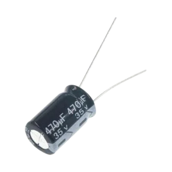 Capacitor Electrolítico Radial / 470 µF / 35 Vcc / 105 °C / 10 x 20 mm