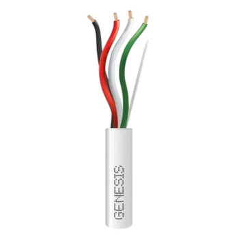 Cable para Alarma / 4 Conductores / 18 AWG / Riser FT4 / 152 m (500 ft) / Blanco