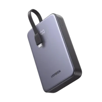 Power Bank / 20000 mAh (74 Wh) / Salida 30 W / Carga 3 Dispositivos Simultáneos / Pantalla LED Digital / Apto para Viaje Aéreo