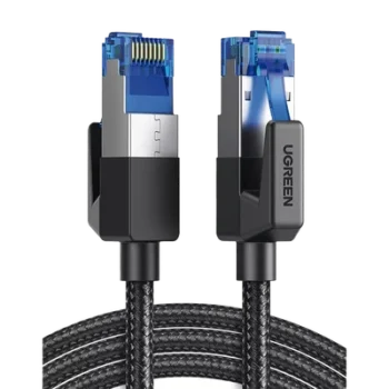 Cable Ethernet Cat8 / 40 Gbps / 2000 MHz / F/FTP / 1 m (3.28 ft) / Nylon trenzado