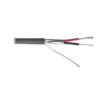 Cable para Alarma / 2x18 AWG / Blindado / Riser CMR / 305 m (1000 ft) / Gris
