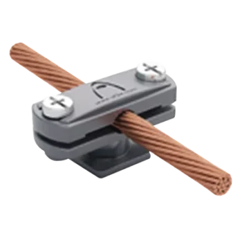Grapa de Nylon / Elevación 17 mm / Cable 6-10 mm / Pletina 30x2-30x3.5 mm / Taco y Tornillo M6x25 mm / UNE 21186