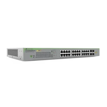 Switch PoE+ WebSmart / 24 puertos RJ45 Gigabit + 4 SFP / 56 Gbps / 185 W PoE+ / SNMP v1/v2c/v3