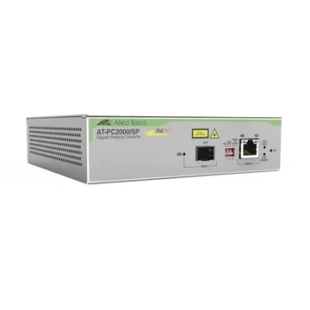 Convertidor de Medios PoE+ / Gigabit / Puerto SFP / 30 W / VLAN 802.1q / Jumbo Frames 10K