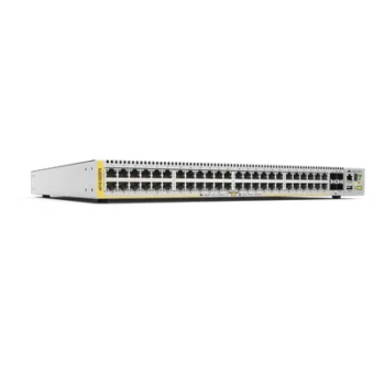 Switch PoE+ Stackeable Capa 3, 48 puertos 10/100/1000 Mbps + 4 puertos SFP+ 10 G, 370 W, fuente redundante