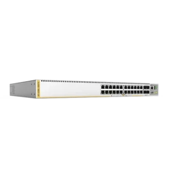 Switch L3 Stackable / 24x Gigabit-T / 4x SFP+ 10G / Fuente redundante integrada / TAA Compliant