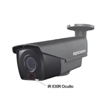 Bullet TURBO 1080p / CLIMAS EXTREMOS / Lente Mot. 2.8 a 12 mm / IR EXIR Inteligente 40 mts / Exterior IP66 / Híbrida / WDR Real 120 dB