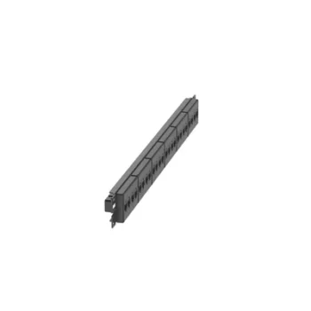 Panel de Parcheo / 24 Puertos / Categoría 6 / 1 UR / Plano / Negro