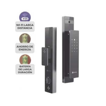 Cerrojo Inteligente / Reconocimiento Facial y Venas Palmares / Pantalla IPS 4" / Cámara 1080p / Wi-Fi 2.4 GHz / Bluetooth / IP52