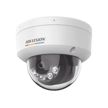 [Dual Light + ColorVu] Domo IP 2 Megapixel / Lente 2.8 mm / 30 mts IR + 30 mts Luz Blanca / Micrófono Integrado / ACUSENSE Lite / Exterior IP67 / IK08 / dWDR / PoE / Micro SD