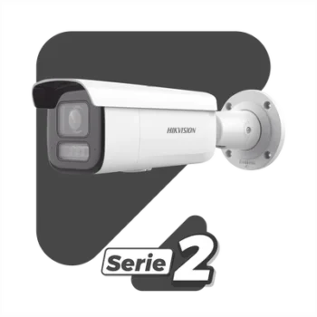 Cámara Bala IP / 2 Megapixel / Lente Motorizado 2.8-12 mm / Smart Hybrid Light 60 m (196.9 ft) / WDR 120 dB / IP67 / IK10 / PoE+