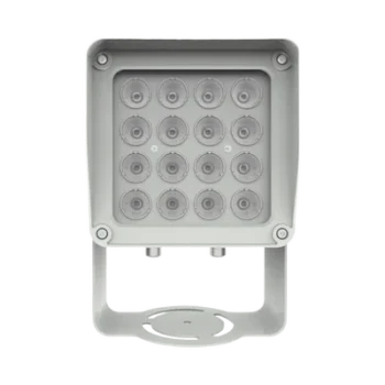 Lampara IR de Luz Continua / 16 Lámparas LED / Distancia Efectiva 16 a 25 metros / Cobertura 40° / Exterior IP66
