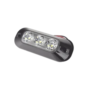 Luz Auxiliar LED / 3 LEDs / 21 Patrones de Destello / 12-24 VCC / IP67 / SAE J595 Clase I