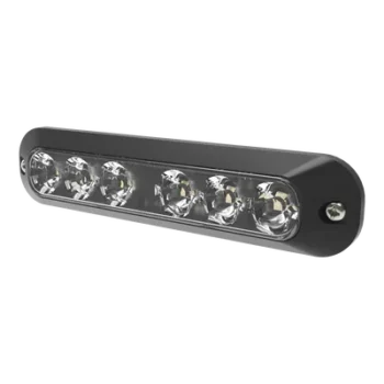Luz Auxiliar LED / 6 LEDs Rojo-Azul / 21 Patrones de Destello / SAE J595 Clase I / 12-24 VCC / IP Exterior-Interior