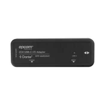 Extensor de Audio y Video / Dante® 2CH / USB-C I/O / HDMI 4K@30Hz / 100 m (328 ft) / PoE / Latencia 1-5 ms / ESD ±8 kV