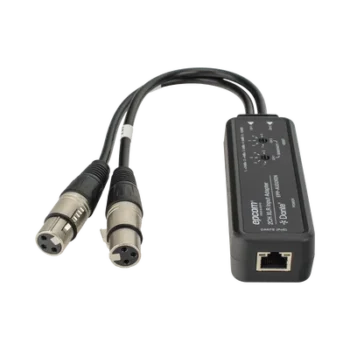 Extensor de Audio / 2 Canales XLR Balanceada/No Balanceada / Salida Digital Dante® / Latencia 1/2/5 ms / Ancho de Banda 100 Mbps / PoE y USB-C