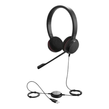 Diadema Profesional USB / Cancelación Pasiva de Ruido / Micrófono con Cancelación Avanzada / Control de Llamadas Integrado / Plug and Play