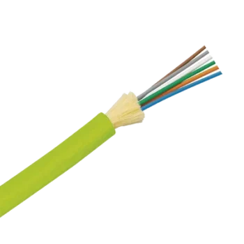 Cable de Fibra Óptica / 6 Hilos / Multimodo OM5 50/125 / Tight Buffer 900μm / OFNP Plenum / 2 pies (0.6 m) Marcado