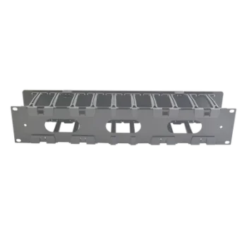 Organizador de Cable Horizontal / Rack 19in / 2UR / 4in Profundidad / 10cm / Alta Densidad
