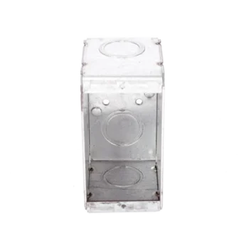 Caja Multigang / 1 Gang / 2.5 in (6.35 cm) Profundidad / 8 TKO 1/2-3/4 in / 16.0 in³ / Acero Galvanizado