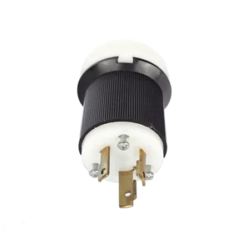 Clavija Industrial con Bloqueo de Media Vuelta / 30 A / 250 V CA / 2 Polos 3 Hilos / NEMA L6-30P / 2.75' (69.85 mm) Alto