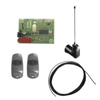 Kit Receptor Inalámbrico / Alcance 45 m (147.6 ft) / 2 Controles Remotos / Cable RG58 3 m / Antena Externa