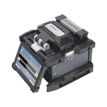 Fusionadora de Fibra Óptica / Alineación por Núcleo / 6 Motores / 5 s por Empalme / 360 Empalmes por Carga / GPS con SIM / 4G y Nube / Pantalla Táctil 5"