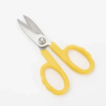 Tijeras de Precisión / Corte Kevlar / Fibra Óptica / 79g / Acero Cromado / Borde Dentado