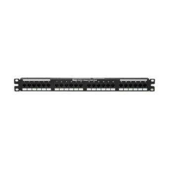 Panel de Parcheo / Cat 6 / 24 Puertos / 1UR / Punchdown 110 / Rack 19"