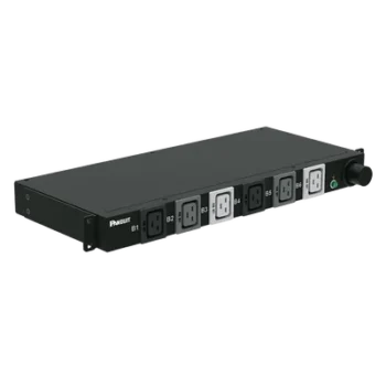 PDU Básico para Rack / 6 Salidas C19 / Entrada Trifásica 50 A / 208 Vca / Horizontal 1U / 19 in